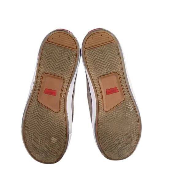 Levis Shoes Mens 11 Sneakers Lifestyle Casual Canvas Lace Up Brown Skate Style - Picture 4 of 12